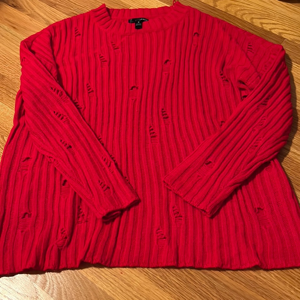 NWOT Oversized Aqua Sweater - Size XS